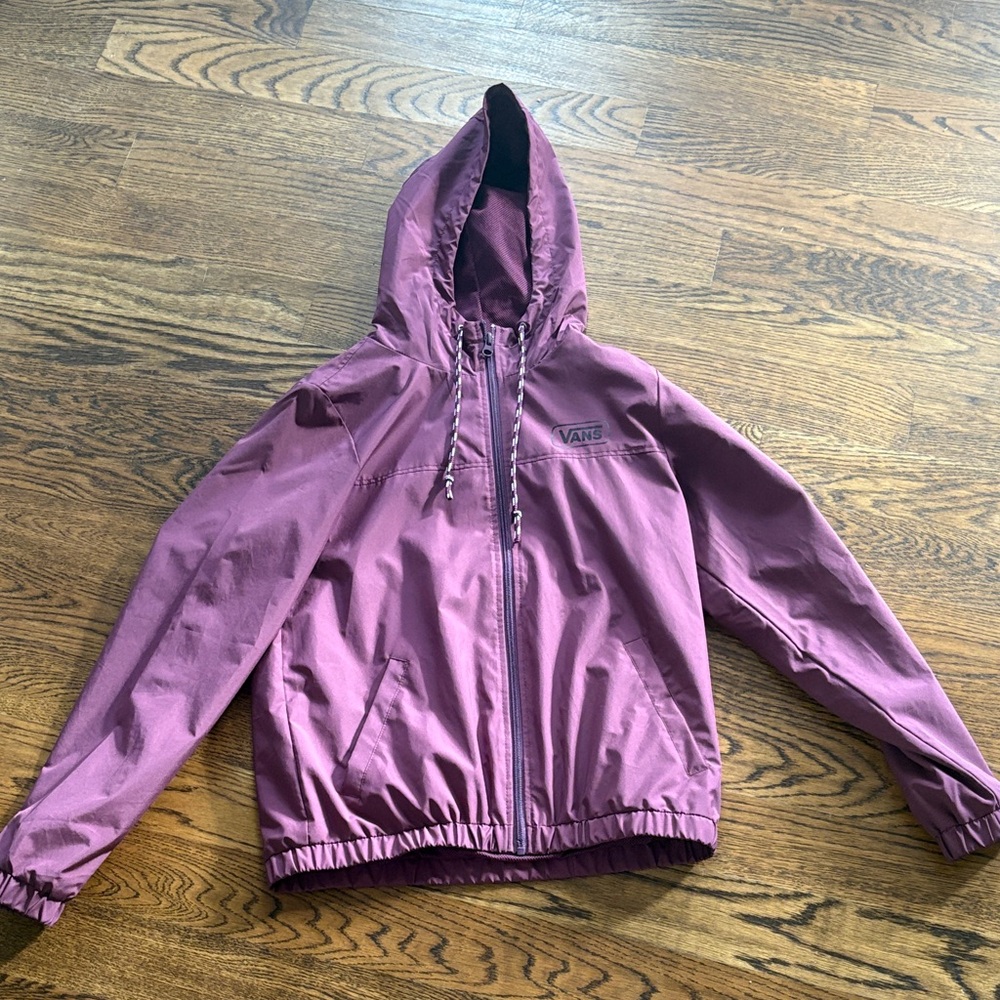 Vans Maroon Hooded Windbreaker